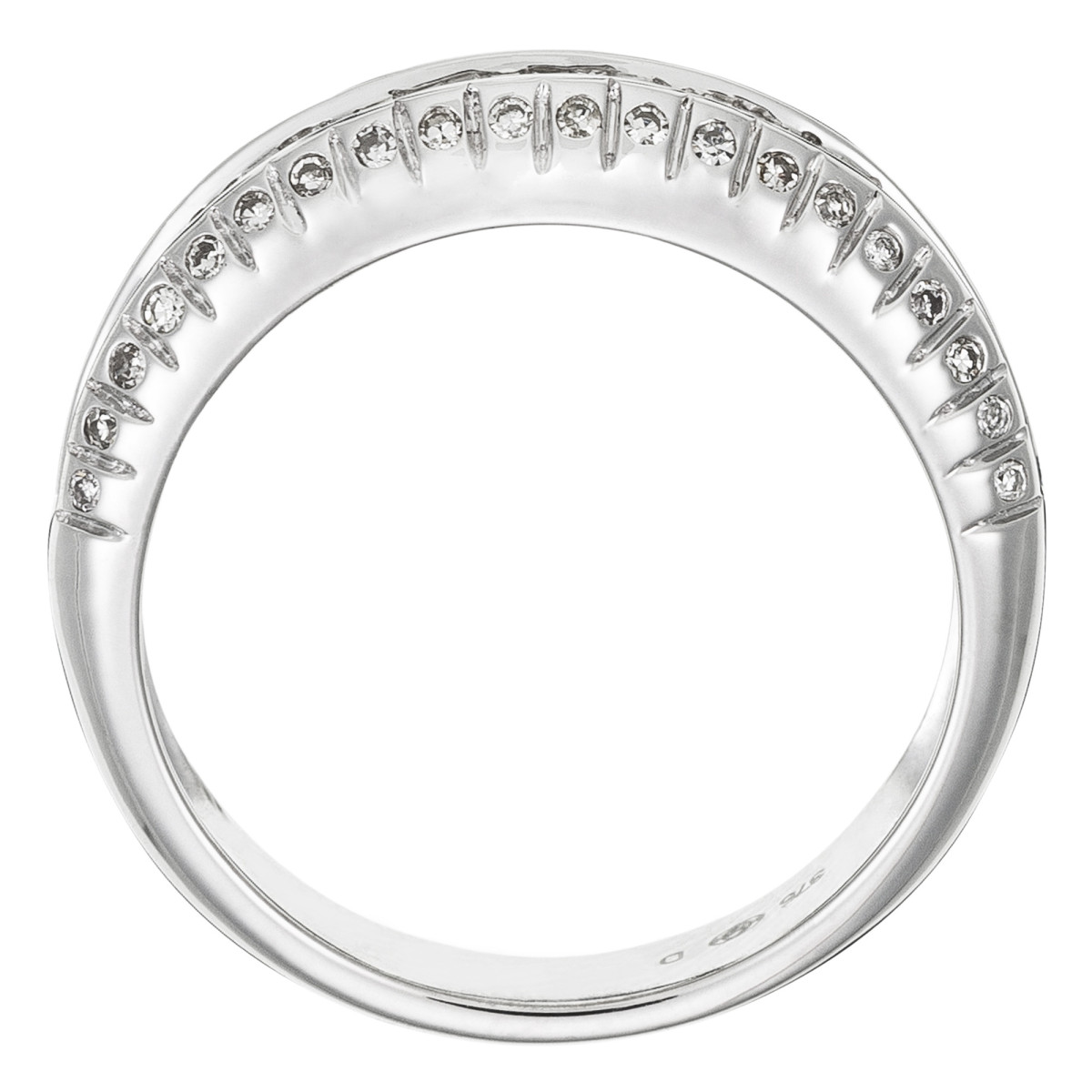 Bague Or Blanc 375 "PRECIOSA" Diamants 0.4 cts Bague Or Blanc 375 "PRECIOSA" Diamants 0,4 carat