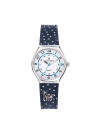 Montre Fille LuluCastagnette Mini Star  bracelet bleu tacheté blanc - 38852