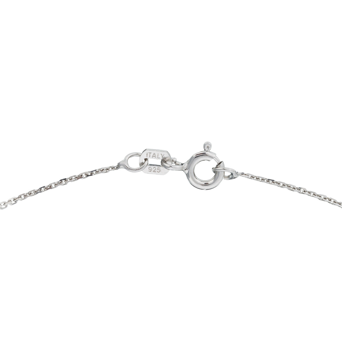 Pendentif Or Blanc 375 "LILLY" Diamants 0.09 cts Pendentif Or Blanc "LILLY" Diamants 0,09 carat + chaine argent offerte
