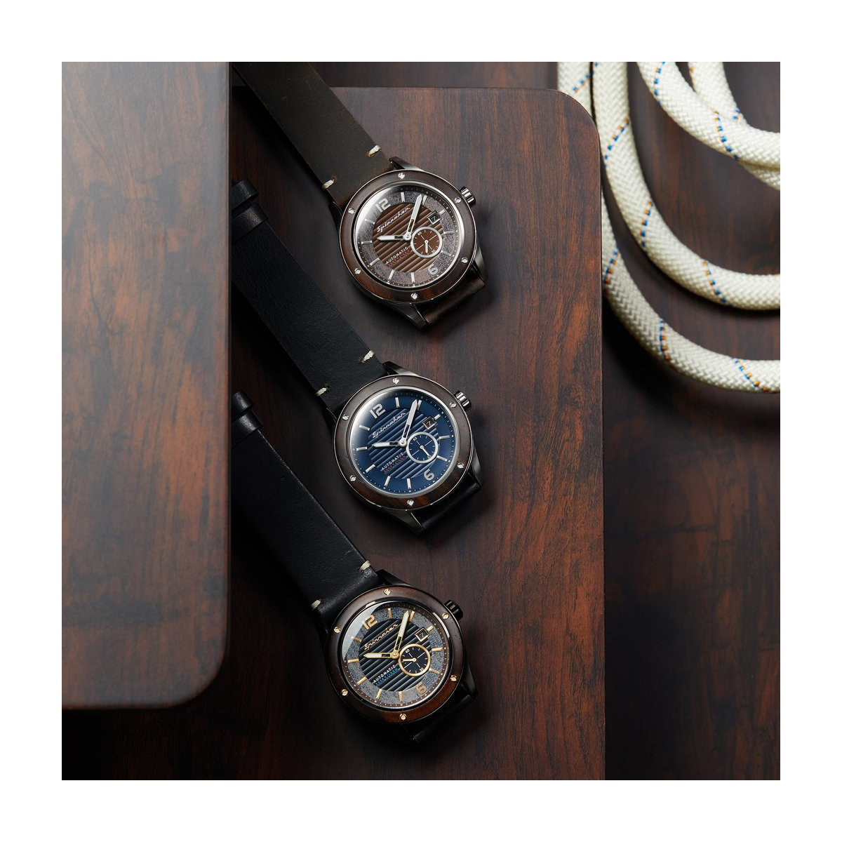 Montre Spinnaker Sorrento Automatique Cadran noir - SP-5067-03 Montre Spinnaker Sorrento Automatique Cadran noir - SP-5067-03