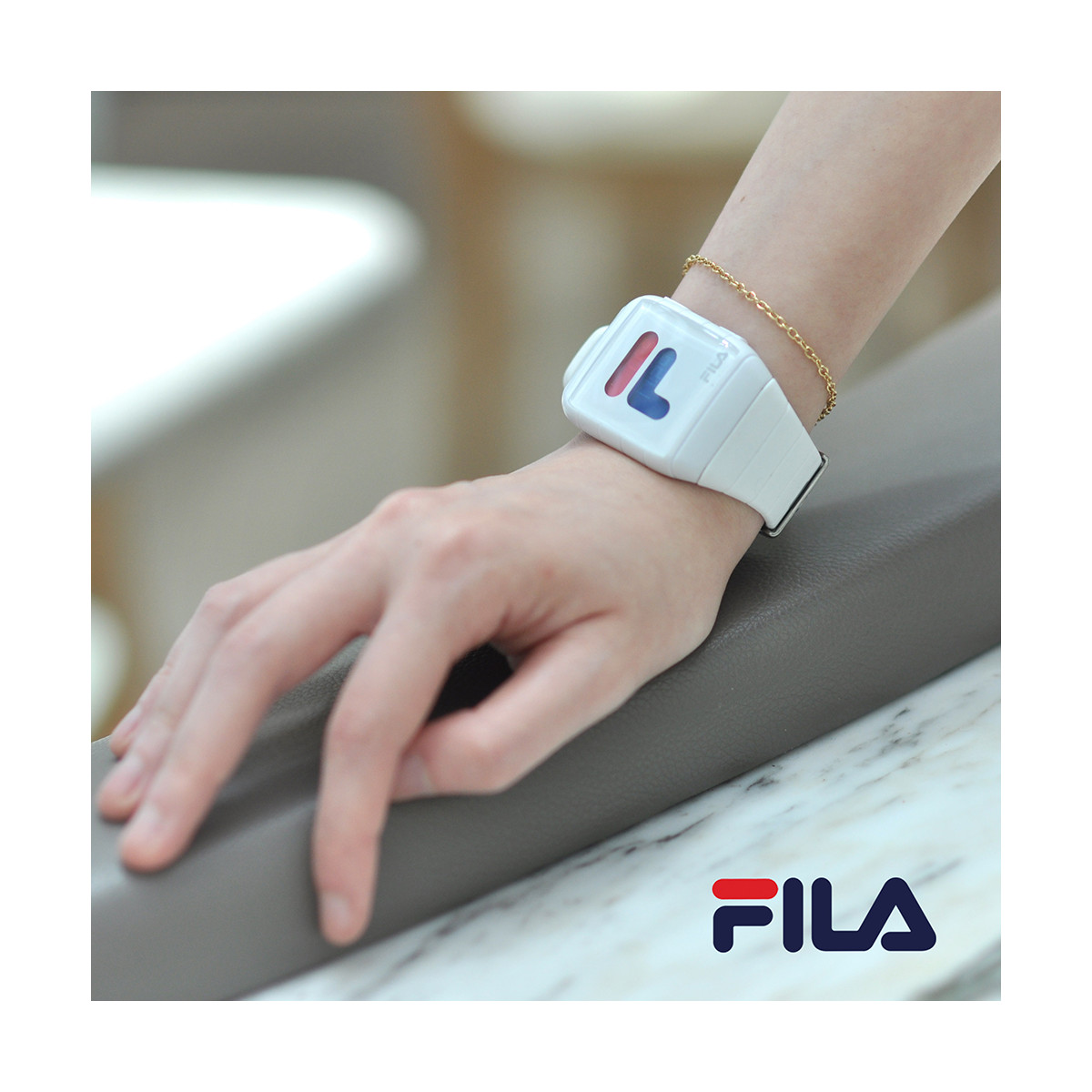 Montre FILA digital cadran blanc - 38-105-001 Montre mixte FILA digital cadran blanc - 38-105-001