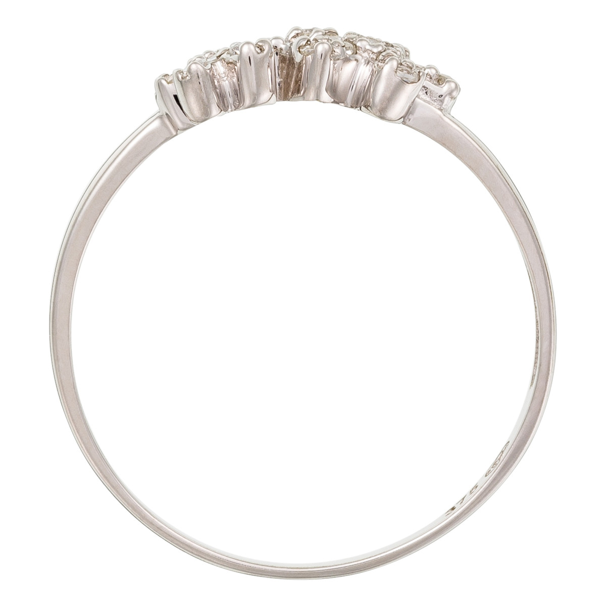 Bague Or Blanc 375 et Oxyde de Zirconium "Romantique" Bague Or Blanc 375 et Oxyde de Zirconium "Romantique"