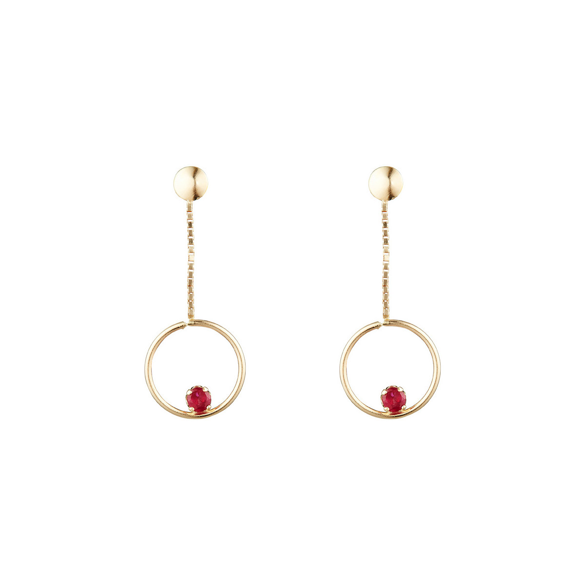 Boucles d'oreilles "Gracieux" Or jaune