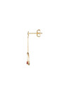 Boucles d'oreilles Or Jaune 375 et Rubis "Cerceaux de rubis "