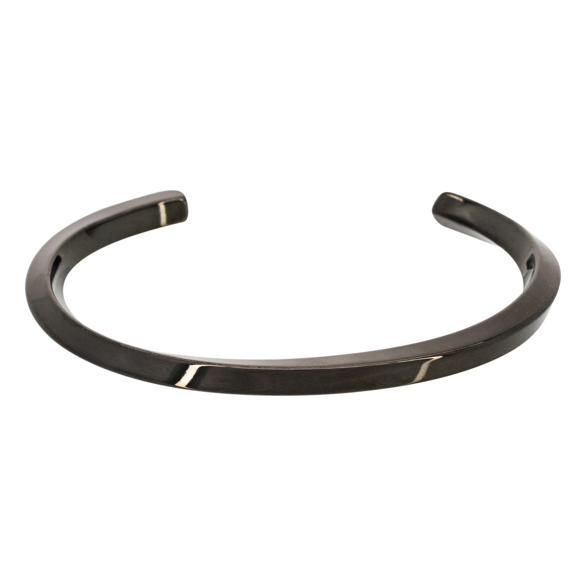 Bracelet Jonc Homme Acier coloris noir Bracelet Jonc Homme Acier coloris noir