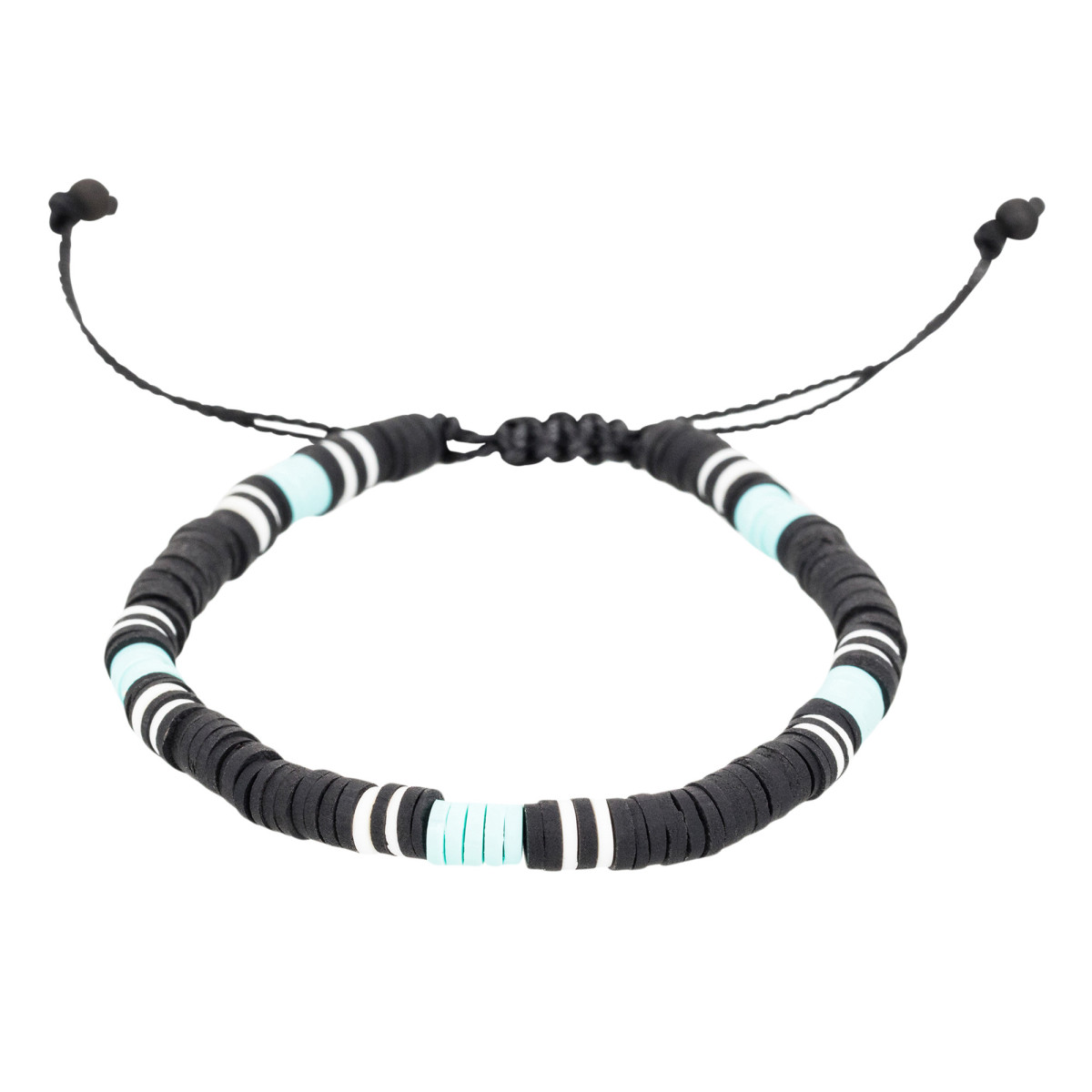 Bracelet Homme ajustable pierres bleu et noir "BLUE LIGHT" Bracelet Homme ajustable pierres bleu et noir "BLUE LIGHT"