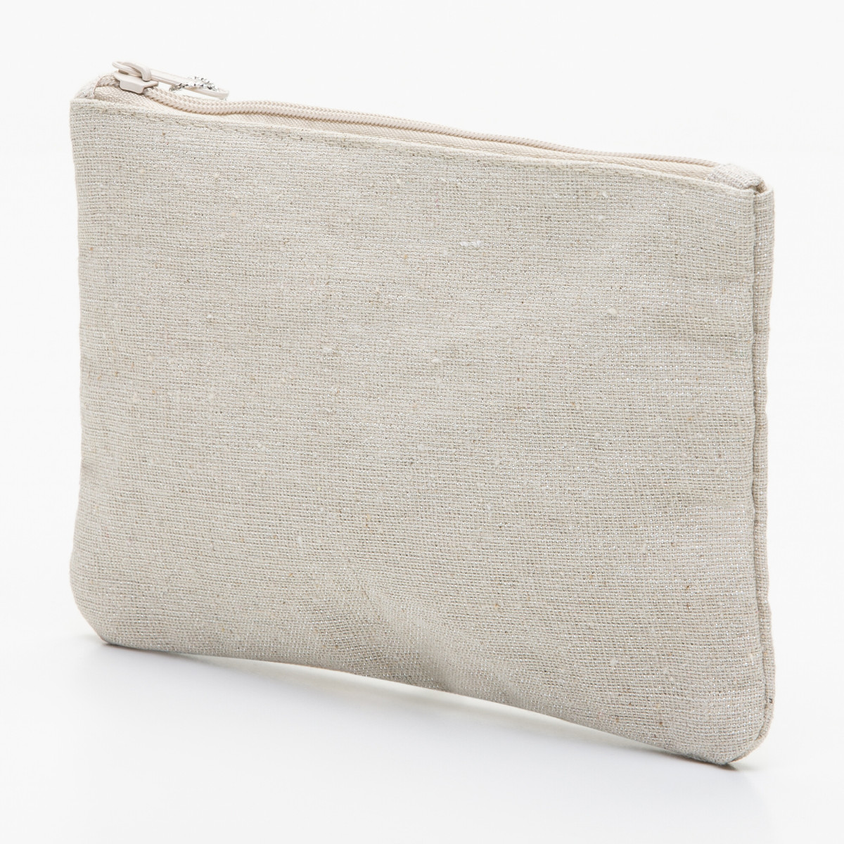 Petite pochette à message beige MAMAN AU TOP argenté Petite pochette à message beige MAMAN AU TOP argenté