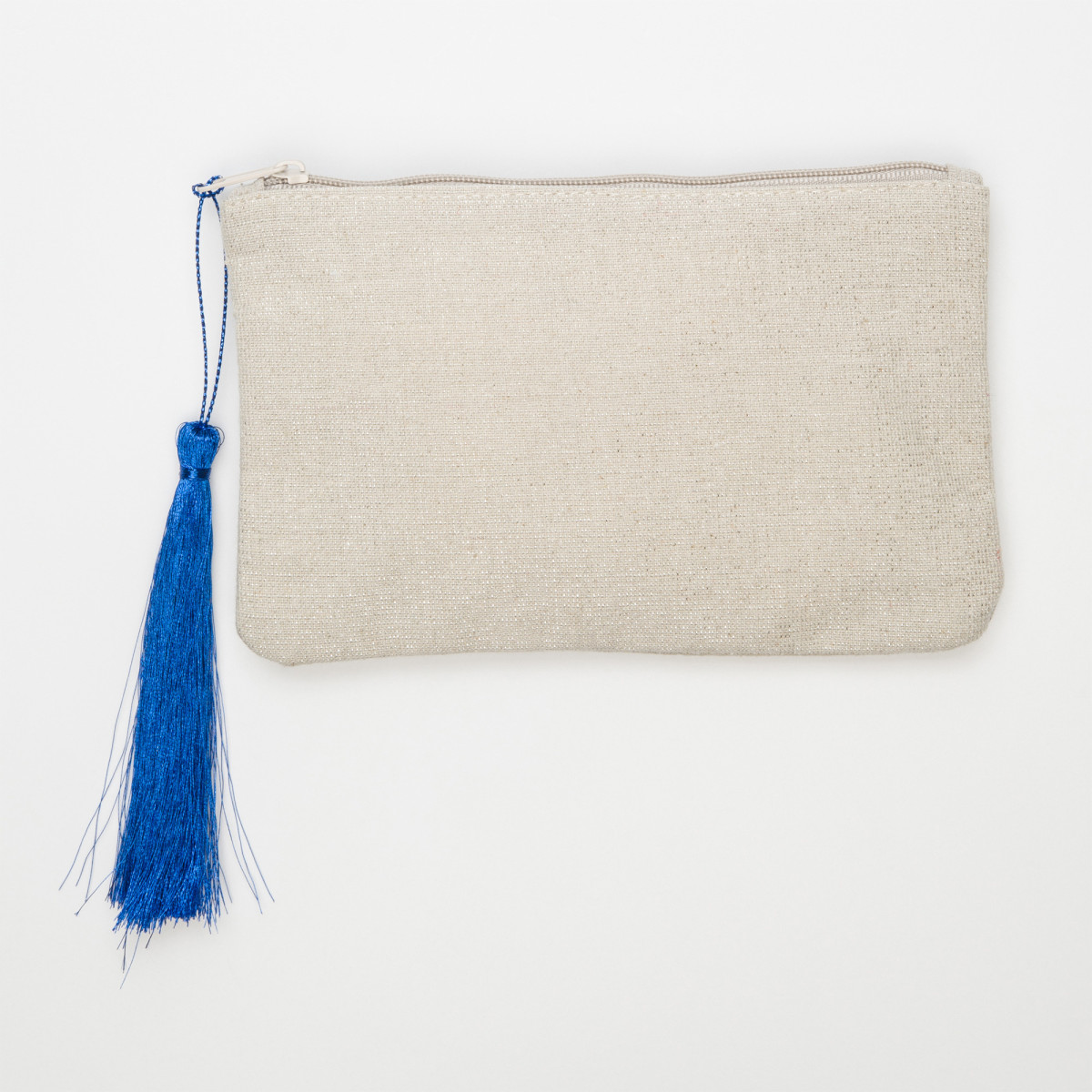 Petite pochette à message beige LIFE IS BEAUTIFUL bleue marine Petite pochette à message beige LIFE IS BEAUTIFUL bleue marine