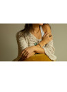Bracelet "Penelope" Labradorite Grise
