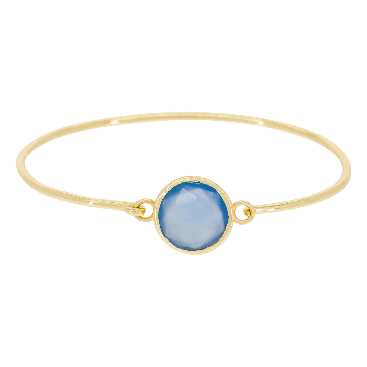 Bracelet jonc "Lluvia" Acqua Calci bleue