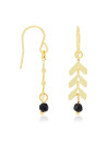 Boucles d'Oreilles "Antia" agathe Noir