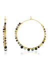 Boucles d'oreilles "Malis" Agate multicolore