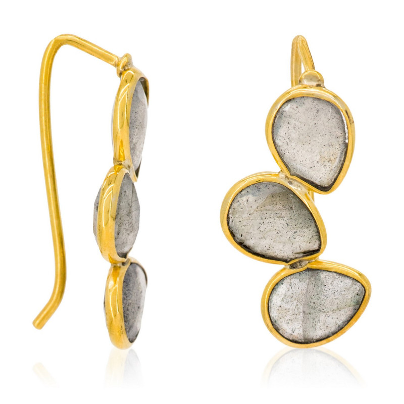 Boucles d'oreilles  Vicky  Labradorite