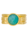 Bague "Flora" Amazonite Verte