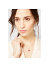 Collier "Suzi" Agate violet