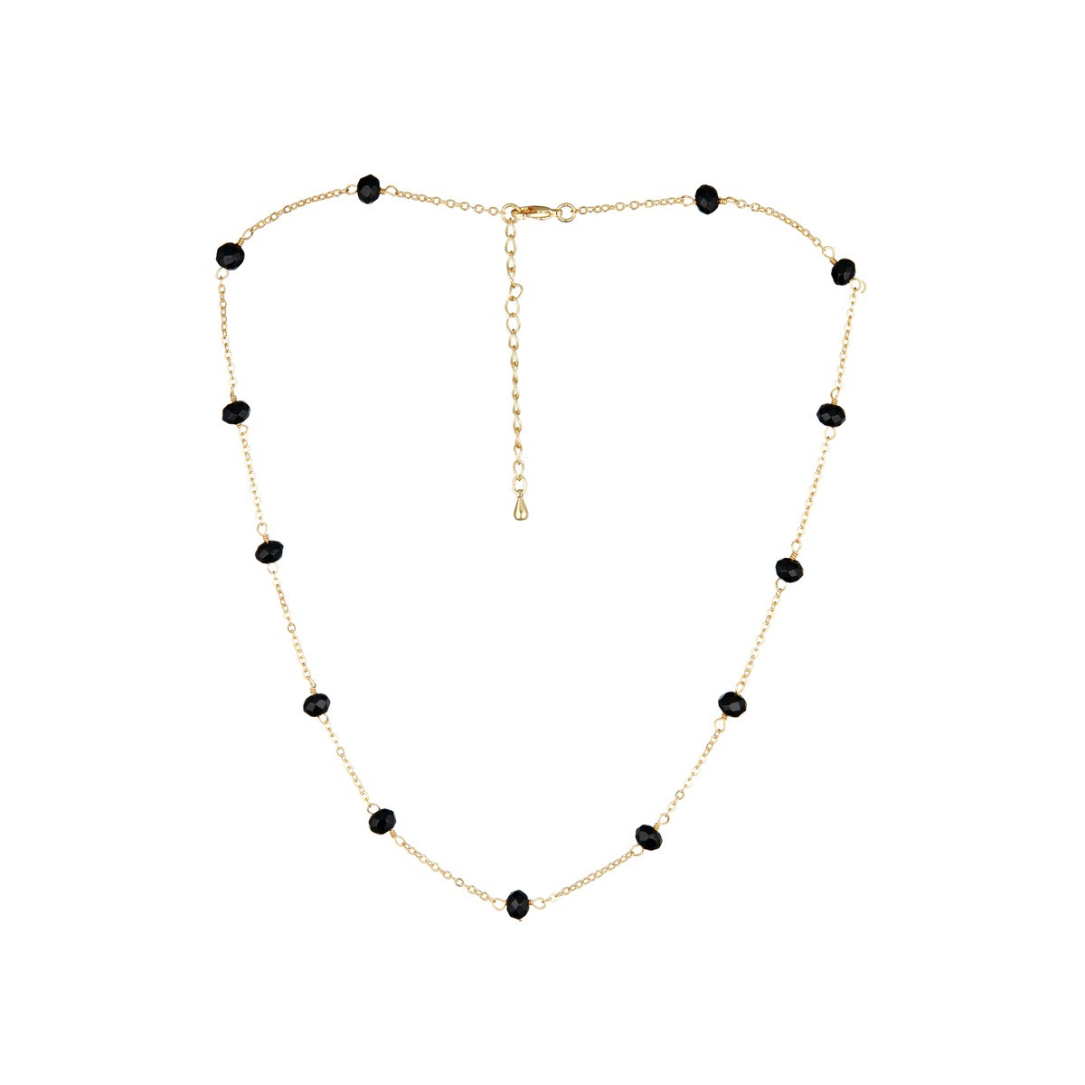 Collier "Elisa" Jade Collier "Millenium" Jade noir Laiton doré