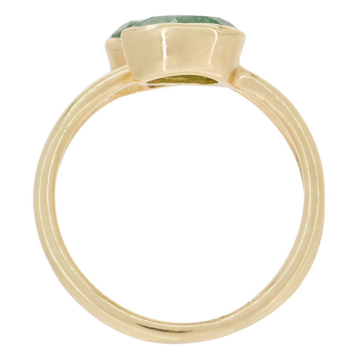 Bague "Taya" Aventurine verte Bague "Frimasia" Aventurine verte Laiton doré