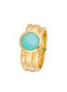 Bague "Flora" Amazonite Verte