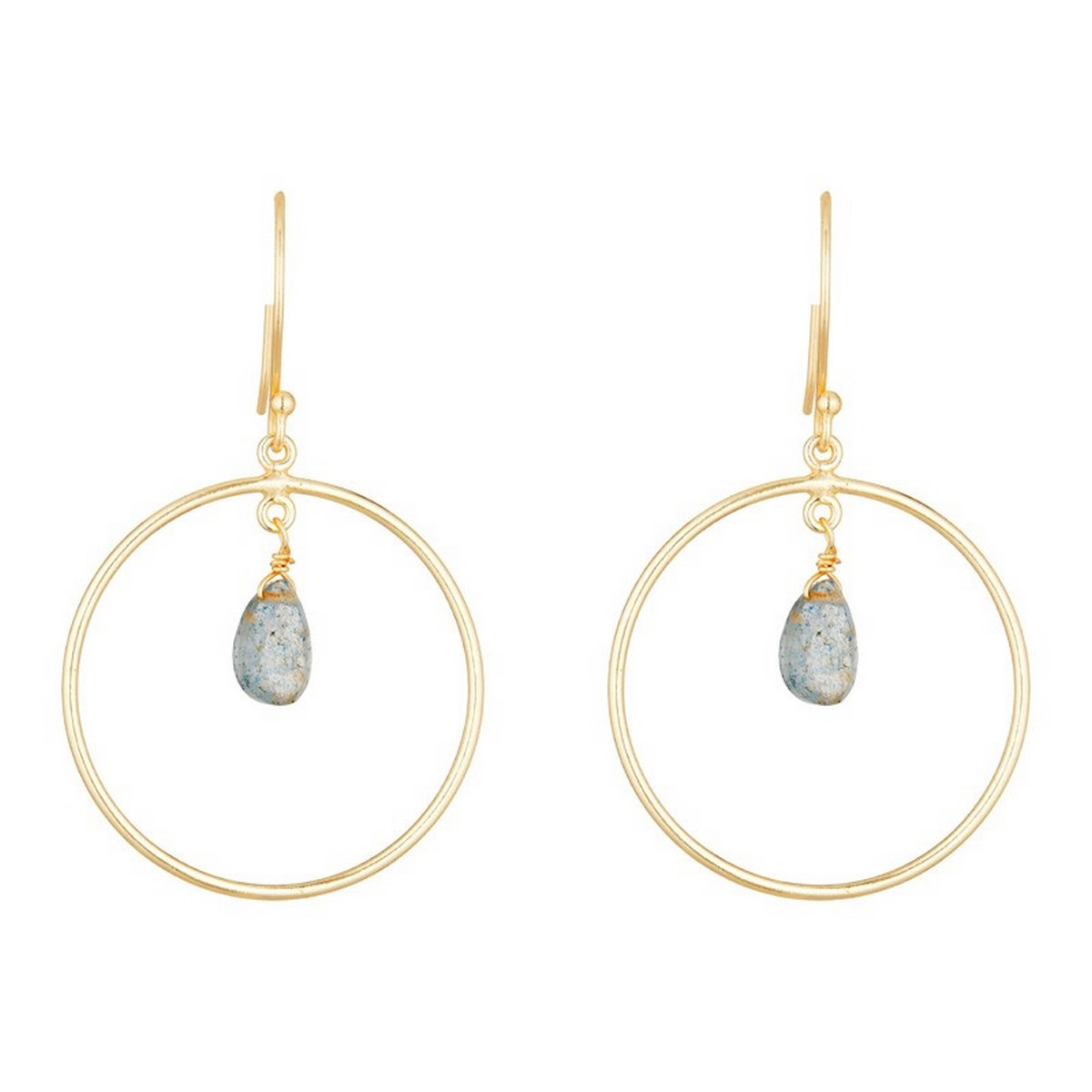 Boucle d'oreilles "Véro" Labradorite Boucles d'oreilles "Véro" Labradorite
