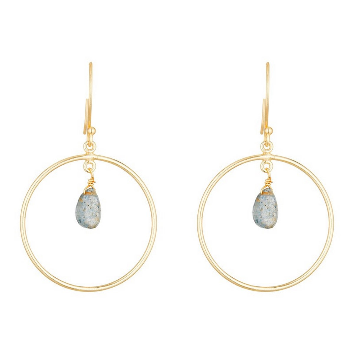 Boucles d'oreilles "Véro" Labradorite