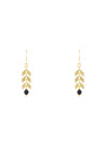 Boucles d'Oreilles "Antia" agathe Noir