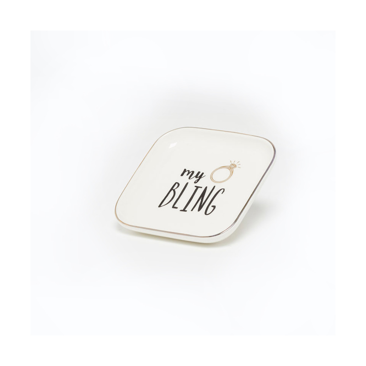 Coupelle Porte Bijoux "Bling" Coupelle Porte Bijoux MY BLING - 11 x 11 x 1,5 cm