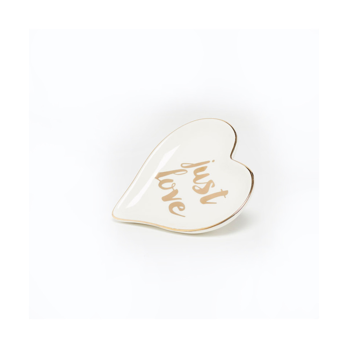 Coupelle Porte Bijoux "Just Love" Coupelle Porte Bijoux JUST LOVE - 11,5 x 11,5 x 2 cm