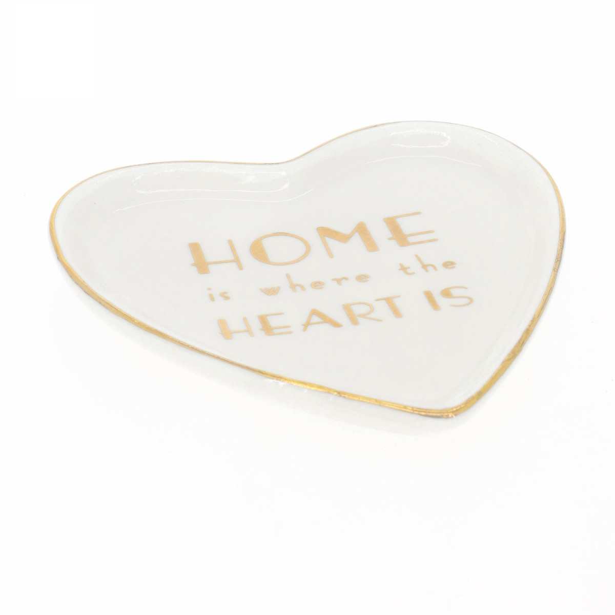 Coupelle Porte Bijoux "Home Is Where The Heart Is" Coupelle Porte Bijoux HOME IS WHERE THE HEART IS - 12 x 13,5 cm