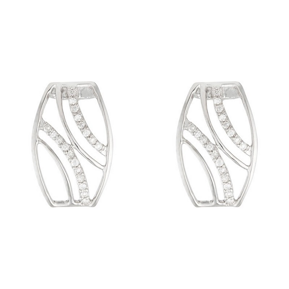 Boucles d'oreilles "Shéhérazade" D0,11/38 Boucles d'oreilles Or Blanc "SHÉHÉRAZADE" Diamants 0,11 carat