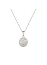 Le Pendentif en Or Blanc 375, sertie de Diamants 0,45 carats