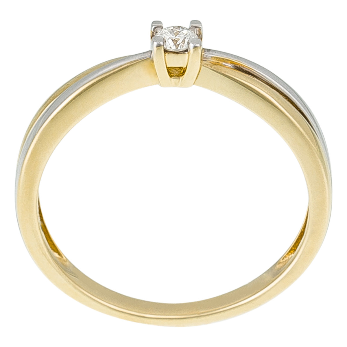 Bague MA BIEN AIMÉE Diamants 0,08ct/1 Bague " Euphrasie" Or bicolore et Diamant