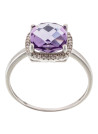 Bague PUKHET Diamants 0,11ct/32 & Améthyste 2,72ct/1