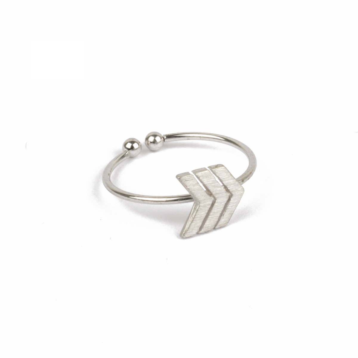 Bague minimaliste pour femme - les minimalistes - BAGUE AJUSTABLE Anna Bague minimaliste ajustable ANNA en laiton argenté