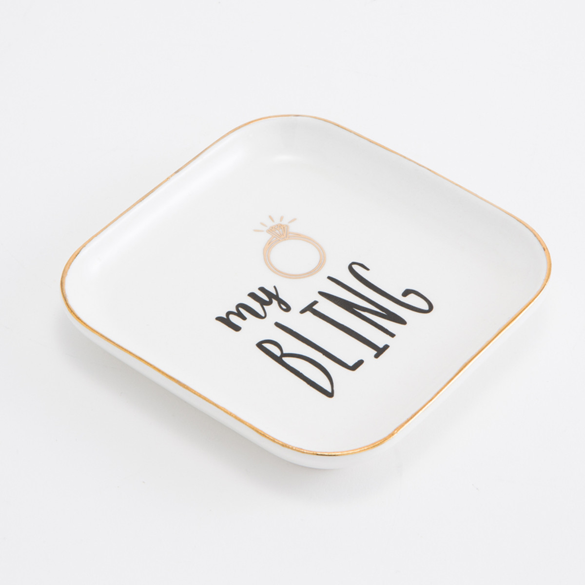 Coupelle Porte Bijoux MY BLING - 11 x 11 x 1,5 cm Coupelle Porte Bijoux MY BLING - 11 x 11 x 1,5 cm