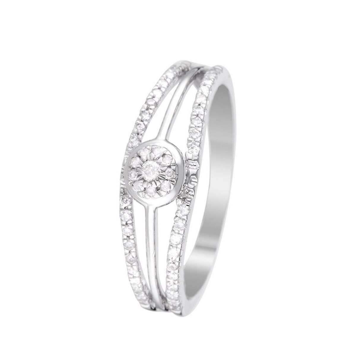 Bague Or Blanc ''ÂMES ENLACÉES'' Diamants Bague "Âmes Enlacées" Or blanc et Diamants