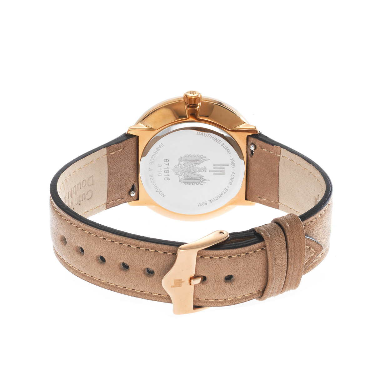 Montre LIP "DAUPHINE 34" Argenté - 671916 Montre mixte LIP "DAUPHINE 34" Doré Rose - 671916