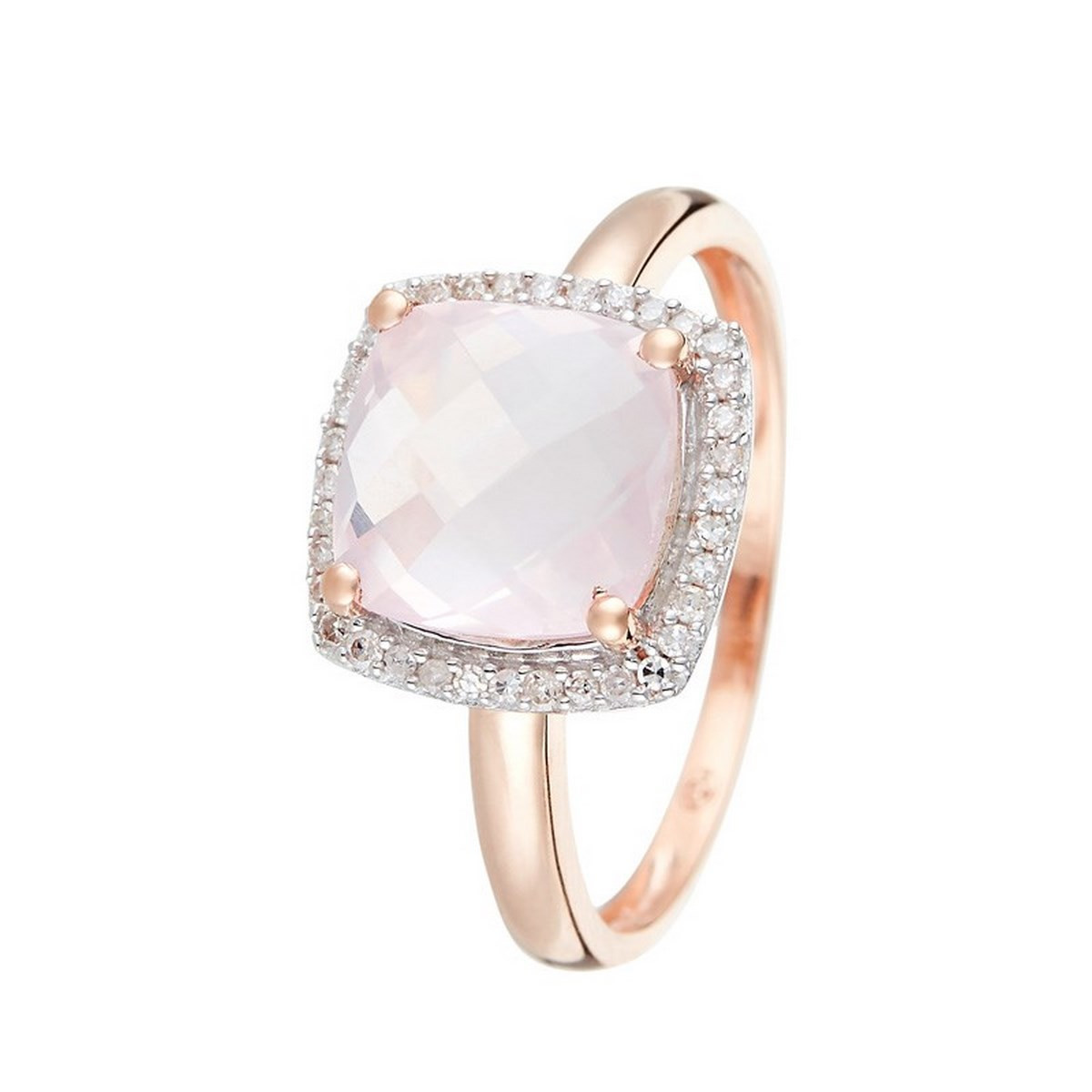 Bague "Quartissime Quartz" Or rose et Diamants