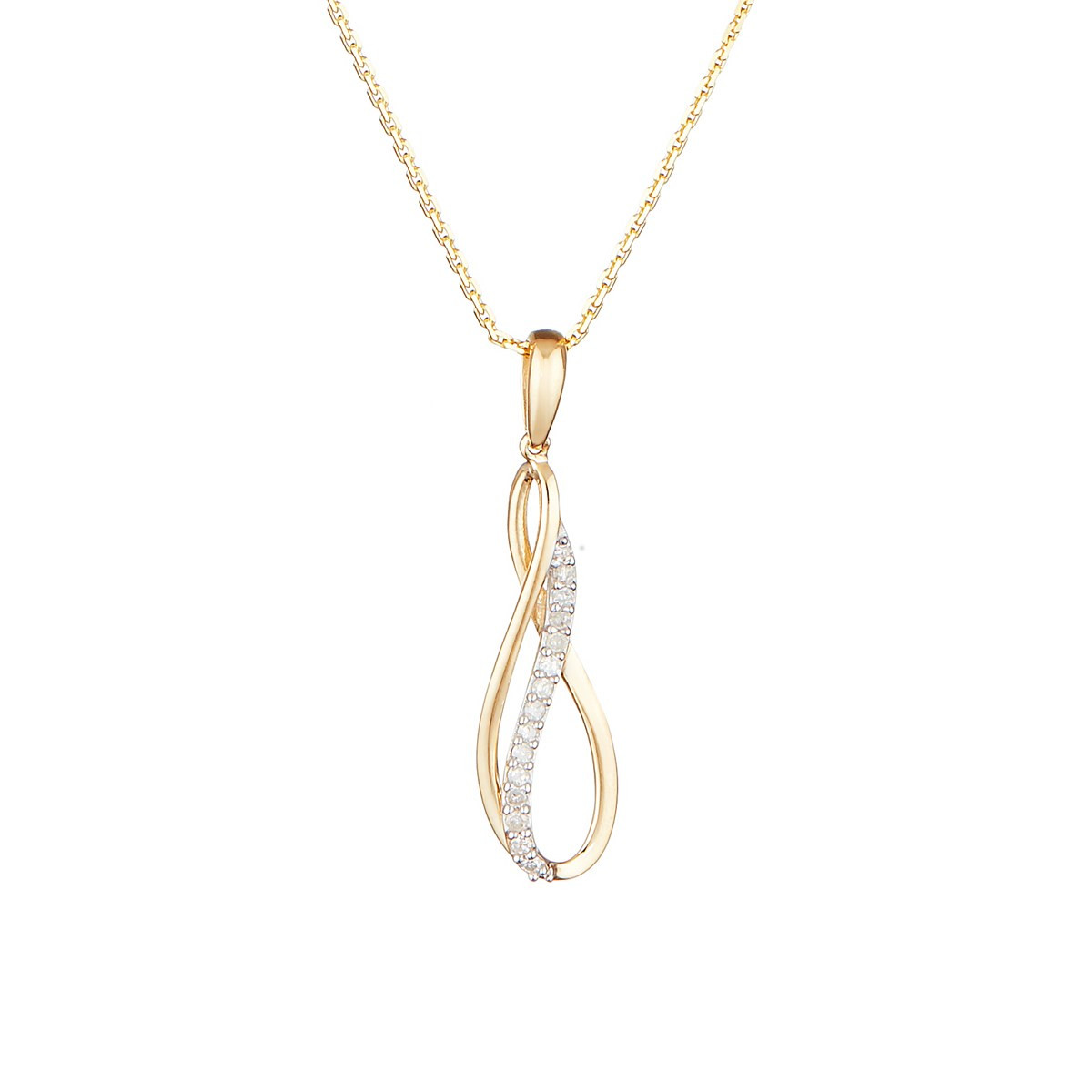 Pendentif "Karina" Or jaune et Diamant