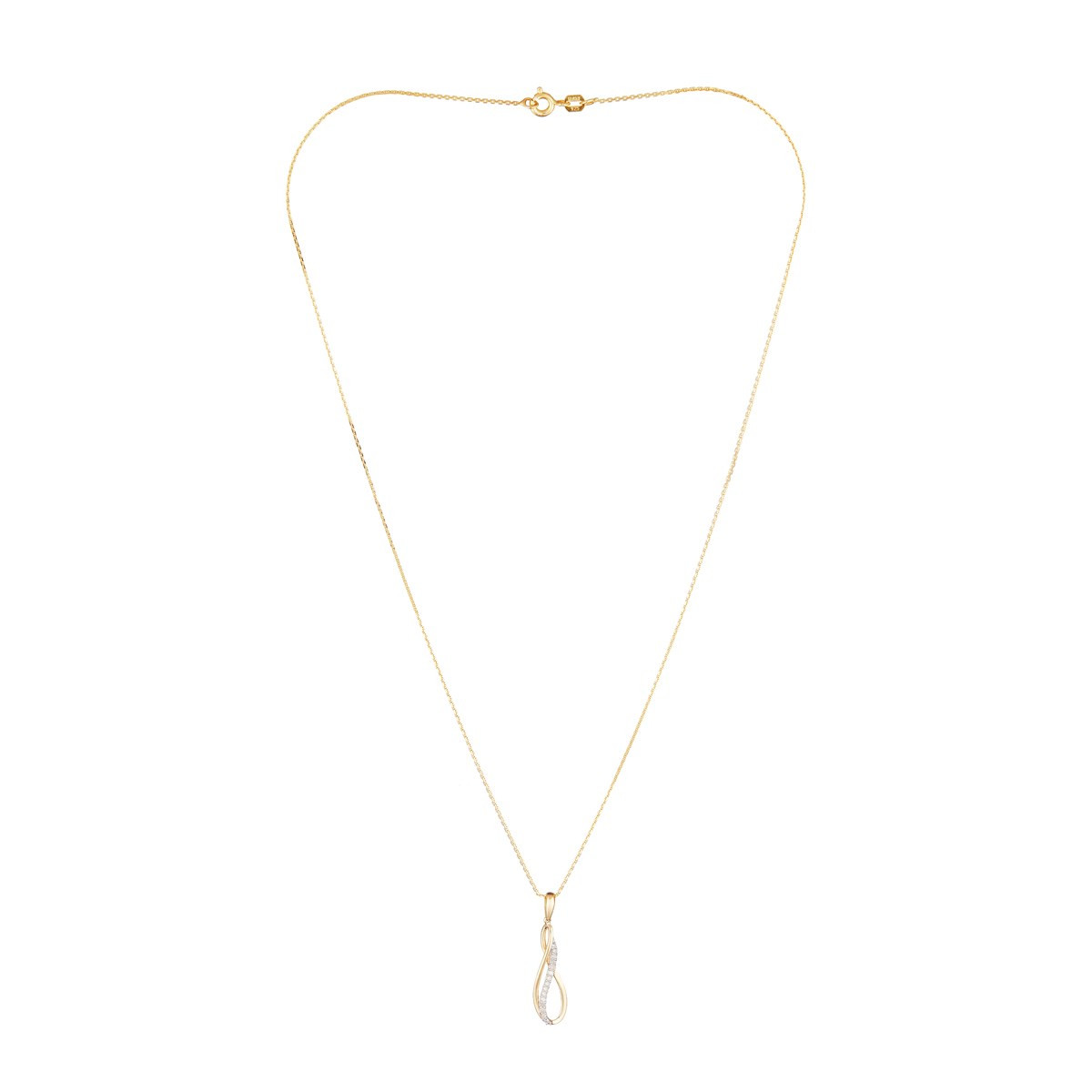 Pendentif "Karina" Or jaune et Diamant