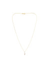 Pendentif Or Jaune ''LUNA'' Diamants 0,07/22 + chaîne en vermeil offerte