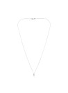 Pendentif Or Blanc ''AKNA'' Diamants 0,11/11  + chaîne en argent offerte