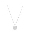 Pendentif Or Blanc ''SUBLISSIME'' Diamants 0,25/100 + chaîne en argent offerte