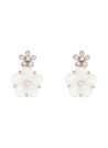 Boucles d'oreilles Or Rose ''FLORAISONS'' Diamants 0,07/14