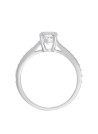 Bague Or Blanc ''HÉRA'' D 0,31/18 & Topaze Blanche 0,90/1