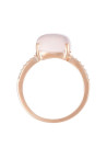 Bague Or Rose ''ROSE DRAGÉE'' D 0,11/12 & Quartz rose 4,8/1