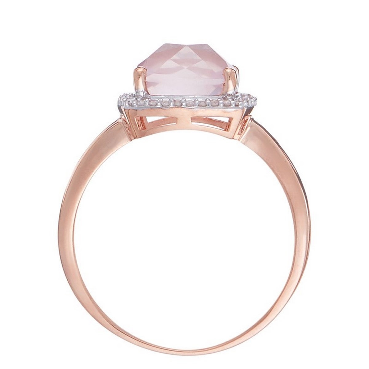 Bague "Quartissime Quartz" Or rose et Diamants