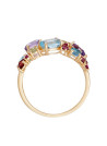 Bague Fantaisie Femme Or Jaune ''COLOR ME'' Multipierres 2,12/15