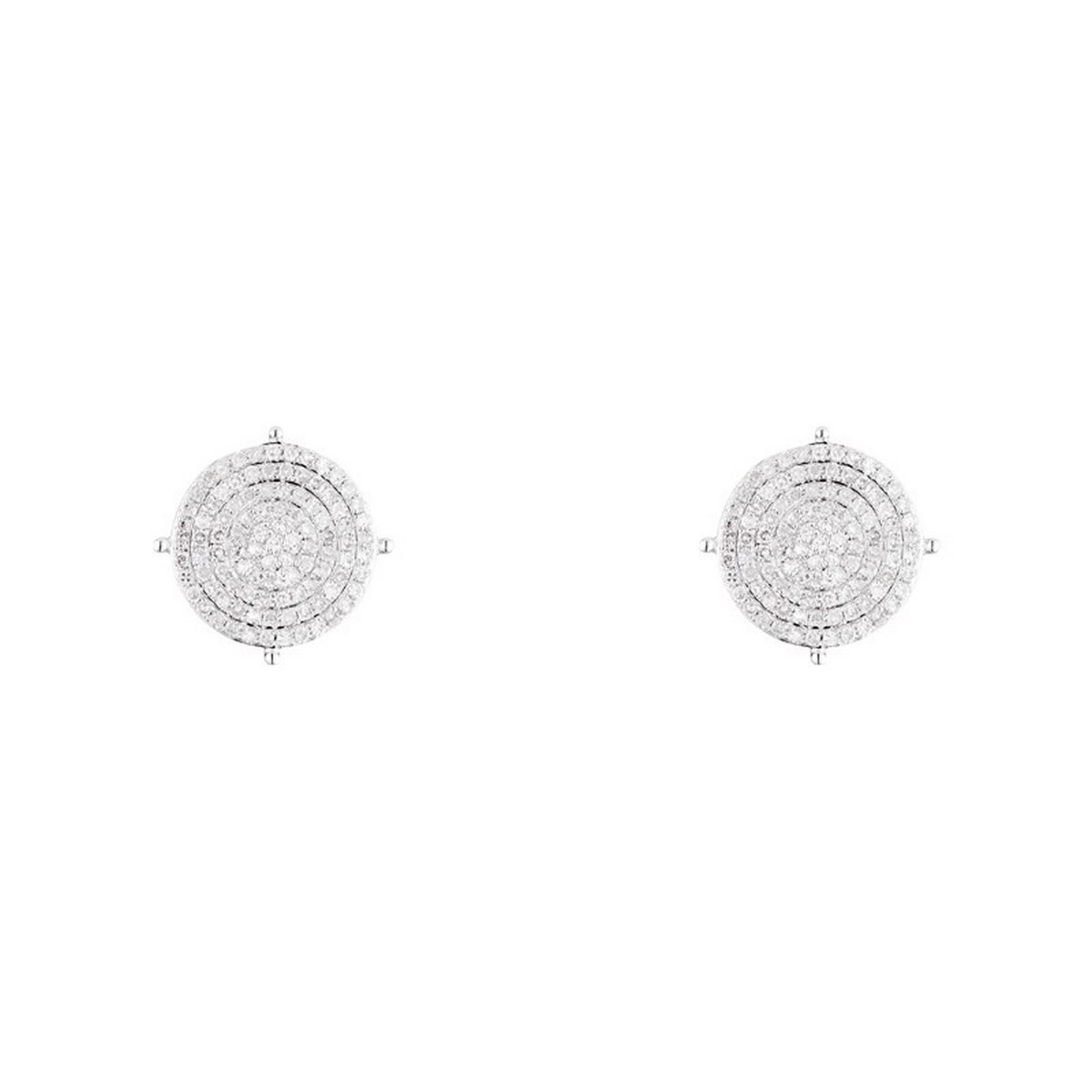 Boucles d'oreilles Or Blanc "SUBLISSIME" Diamants 0,45 carat