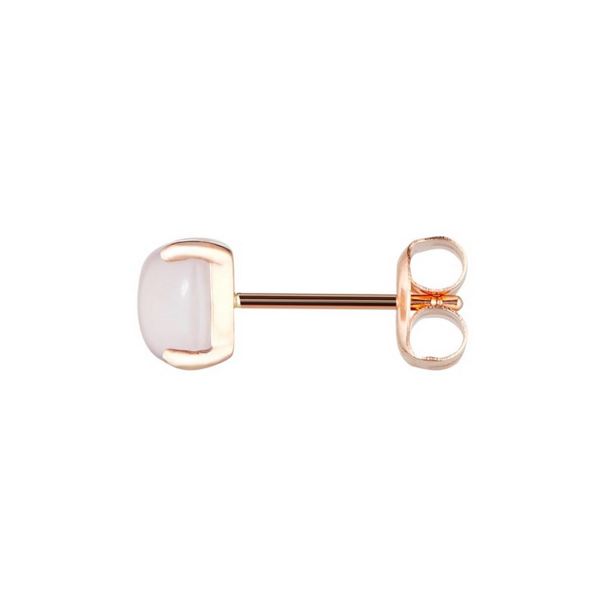 Boucles d'oreilles Or Rose ''ROSE DRAGÉE'' Quartz rose 2,4/1 Boucles d'oreilles Or Rose "ROSE DRAGÉE" Quartz rose 2,4 carat