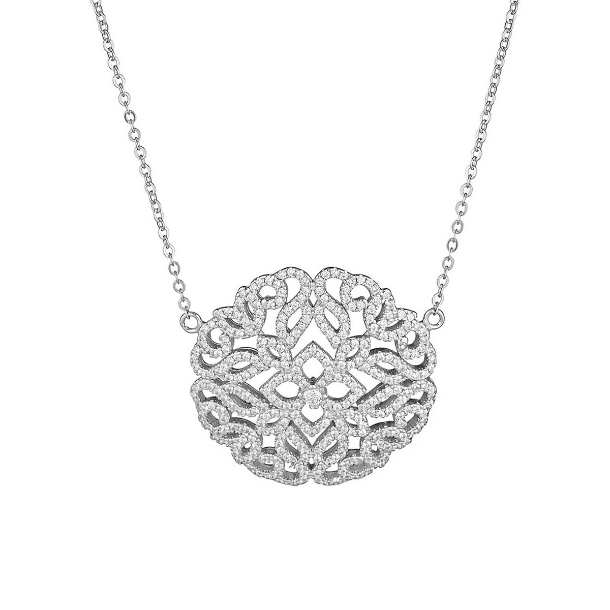 Collier en argent et oxydes de zirconium "Arabesque Naïma" Collier en argent et oxydes de zirconium "Arabesque Naïma"